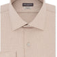 Camisa social masculina Van Heusen Flex Regular-Fit Stretch sem rugas e com estampa Nailshead, tamanho médio bege, 36-37