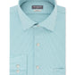 Camisa social masculina Van Heusen Classic/Regular Fit Performance Stretch, sem rugas, com gola flexível e micropigmento, azul, tamanho 14-32-33