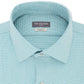 Camisa social masculina Van Heusen Classic/Regular Fit Performance Stretch, sem rugas, com gola flexível e micropigmento, azul, tamanho 14-32-33