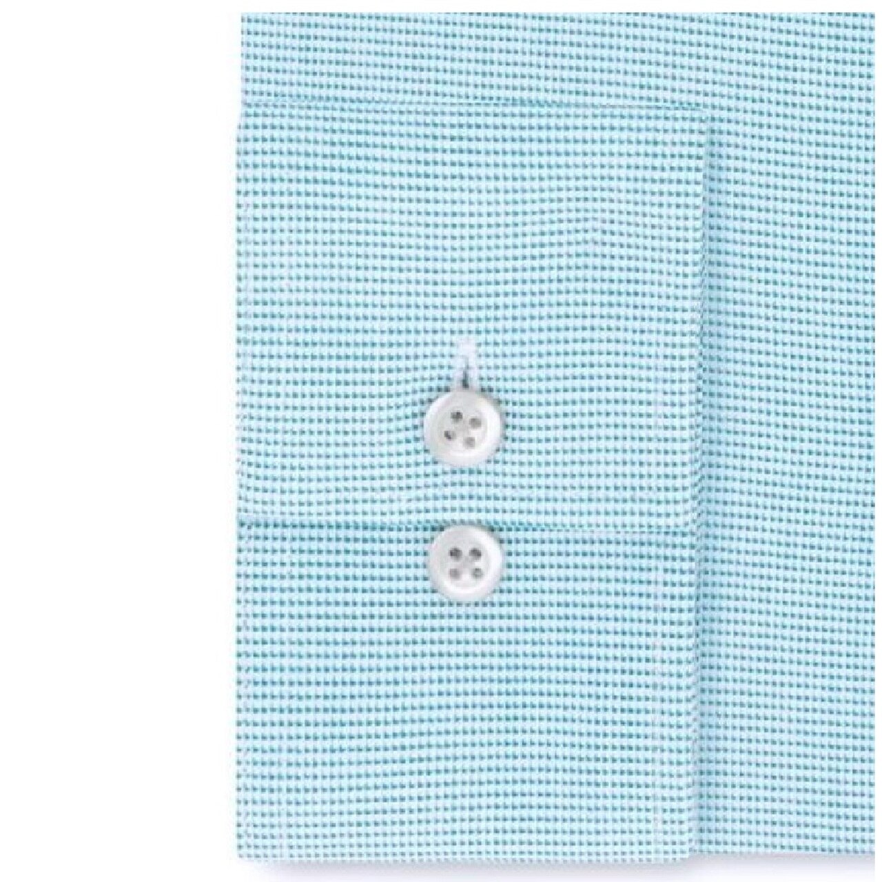 Camisa social masculina Van Heusen, corte regular, sem vincos, com gola flexível e elástica, lisa, tamanho azul-água, 15,5 x 34-35