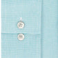 Camisa social masculina Van Heusen Classic/Regular Fit Performance Stretch, sem rugas, com gola flexível e micropigmento, tamanho pied-de-poule, azul, tamanho 17,5 x 34-35