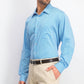 Camisa social masculina Van Heusen Classic/Regular Fit Performance Stretch, sem vincos, com gola flexível e xadrez, tamanho Lagoon, 17-34-35