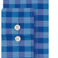 Camisa social masculina Van Heusen Fit Flex Collar Check Aqua Tamanho 15,5-32-33