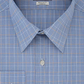Camisa social masculina Van Heusen Flex sem vincos, azul médio, tamanho 15,5 x 34 x 35