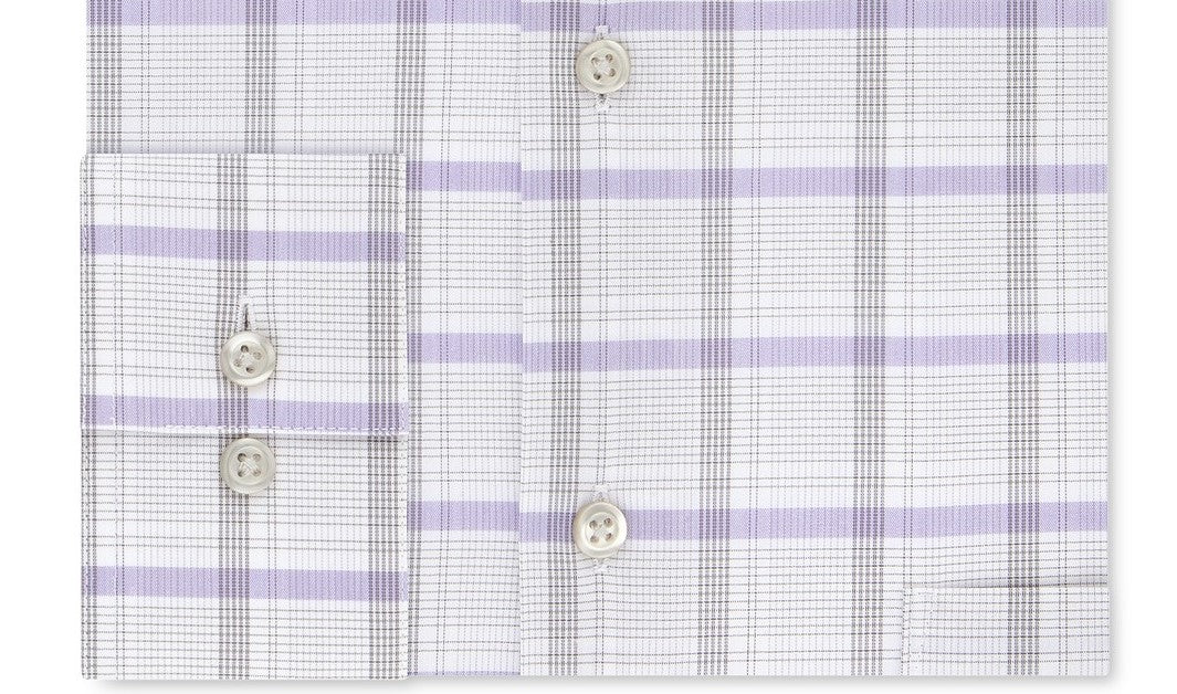 Camisa social masculina Van Heusen Classic Fit, sem vincos, com gola flexível e elástica, tamanho 16-36-37, cinza