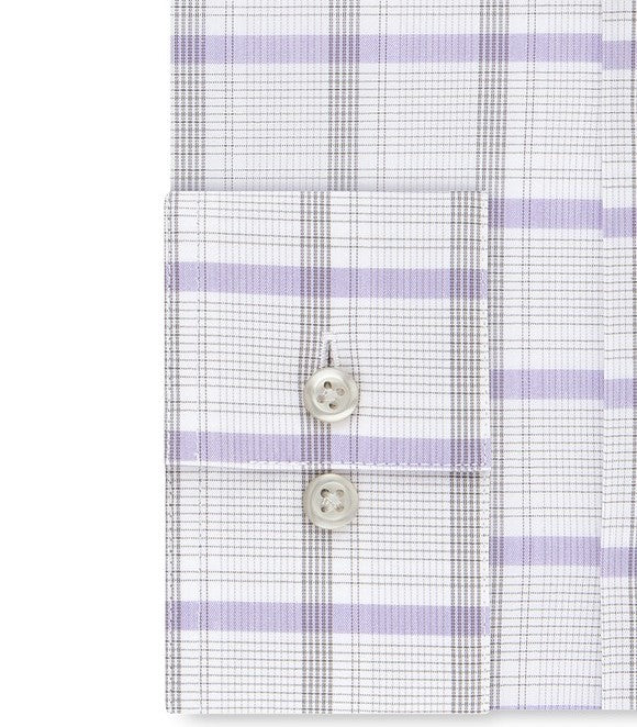Camisa social masculina Van Heusen Classic/Regular Fit, sem vincos, com gola flexível elástica, tamanho 34-35, branca