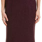 Vestido de noite feminino de malha brilhante roxo tamanho 10
