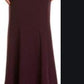 Vestido de noite feminino de malha brilhante roxo tamanho 10