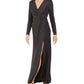 Vestido de noite feminino com cintura marcada