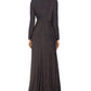 Vestido de noite feminino com cintura marcada