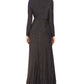 Vestido de noite feminino com cintura marcada