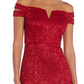 Vestido de renda ombro a ombro feminino Nightway