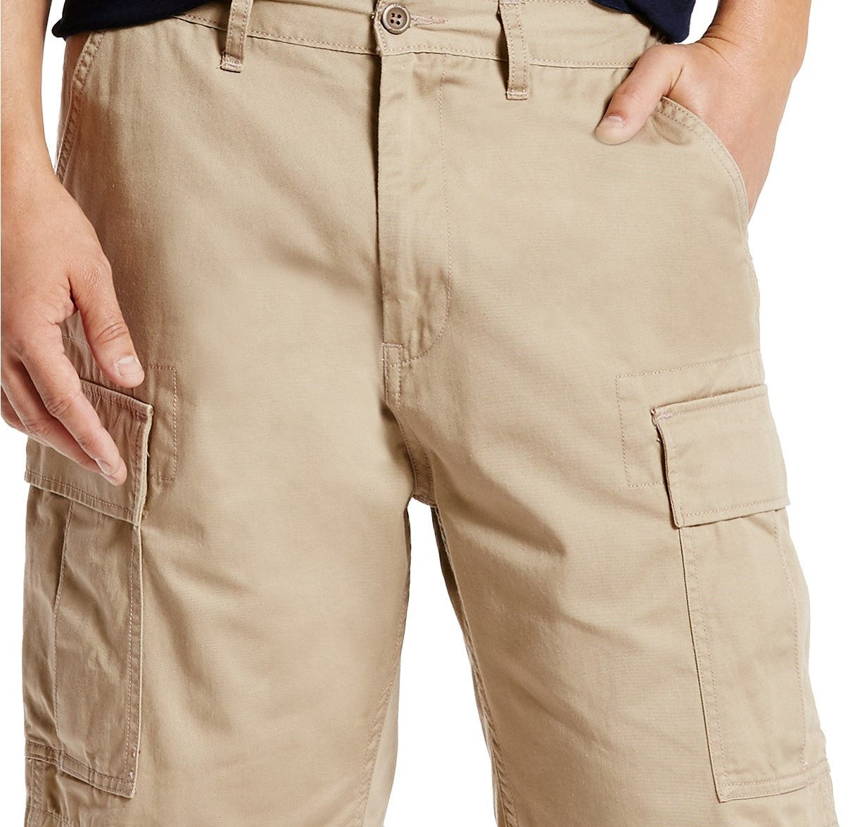 Calça cargo Levi's Carrier Loose-Fit masculina, bege, tamanho 32