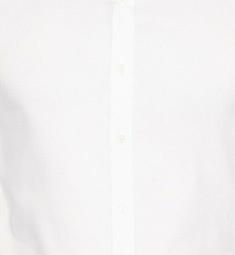 Camisa social masculina Tommy Hilfiger Athletic Fit Performance Stretch Th Flex Collar, branca, tamanho 15-32-33