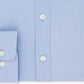 Camisa social Tommy Hilfiger masculina com ajuste atlético e desempenho elástico TH Flex Collar Fineline Stripe, azul, tamanho 32x33