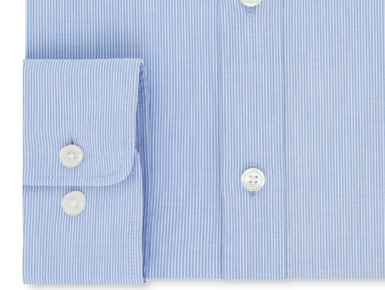 Camisa social Tommy Hilfiger masculina com ajuste atlético e desempenho elástico TH Flex Collar Fineline Stripe, azul, tamanho 17,5 x 34-35