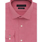 Camisa social masculina Tommy Hilfiger Slim-Fit, sem necessidade de passar, com estampa elástica, xadrez, vermelha brilhante, tamanho 16,5 x 32-33