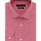 Camisa social masculina Tommy Hilfiger Slim-Fit, sem necessidade de passar, com estampa elástica, xadrez, vermelha brilhante, tamanho 16,5 x 32-33