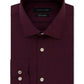 Camisa social masculina Tommy Hilfiger Slim-Fit, sem necessidade de passar, com estampa elástica e xadrez, vermelha, tamanho 17-36-37