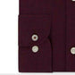 Camisa social masculina Tommy Hilfiger Slim-Fit, sem necessidade de passar, com estampa elástica e xadrez, vermelha, tamanho 17-36-37