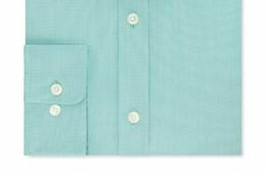 Camisa social masculina Tommy Hilfiger Athletic Fit Flex Collar, verde, tamanho 17,5 x 32-33