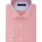 Camisa social masculina Tommy Hilfiger Athletic-Fit Moisture-Wicking Flex Performance, vermelha, tamanho 16,5 x 34-35