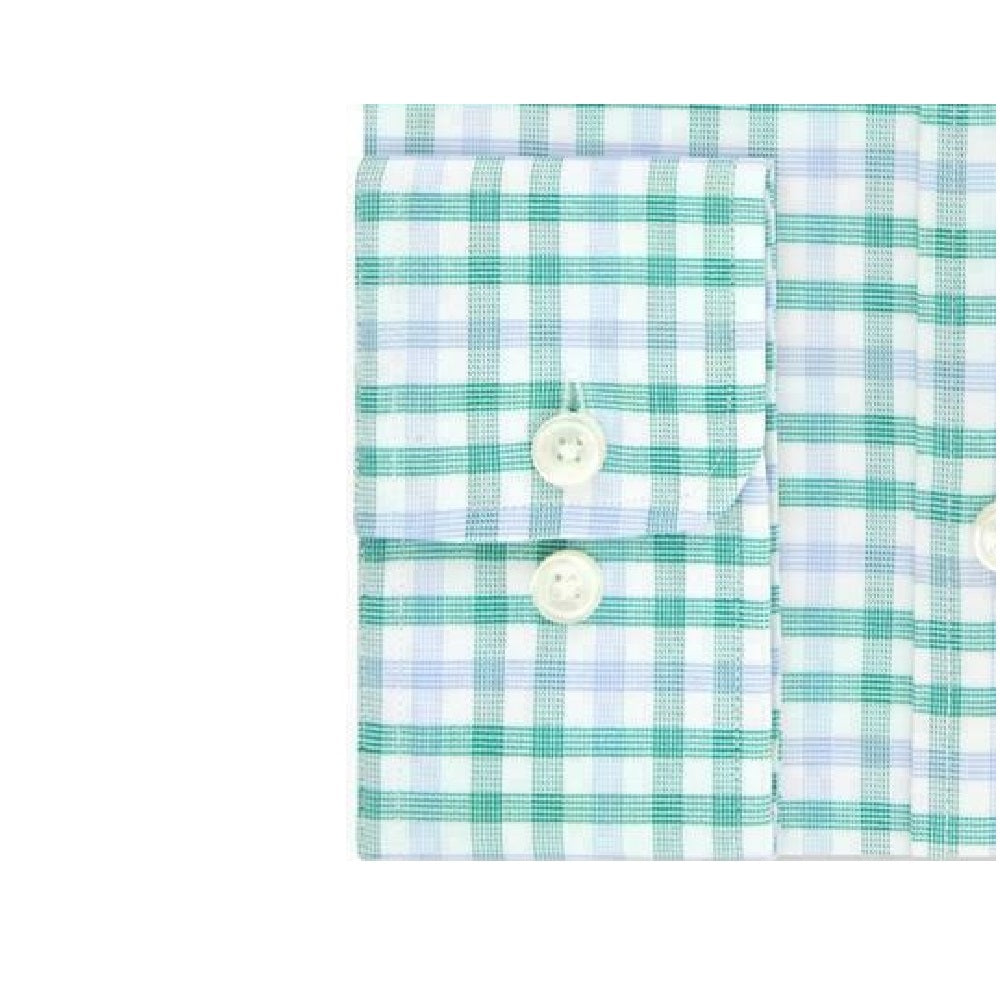 Camisa social masculina xadrez Tommy Hilfiger Athletic-Fit, tamanho 17,5 x 34-35, cor limão