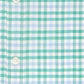 Camisa social masculina xadrez Tommy Hilfiger Athletic-Fit, tamanho 17,5 x 34-35, cor limão