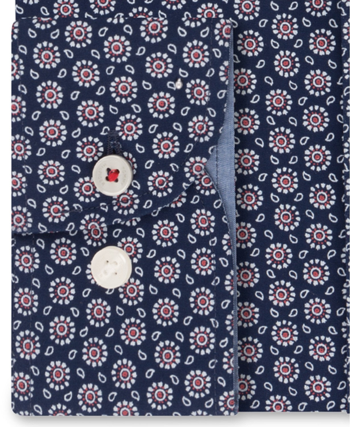 Camisa social masculina Tommy Hilfiger Performance com estampa elástica - Tamanho 17,5 x 36-37