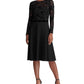 Vestido Ralph Lauren Feminino com Corpete de Renda Preto Tamanho 16