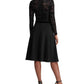 Vestido Ralph Lauren Feminino com Corpete de Renda Preto Tamanho 16
