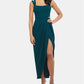 Vestido feminino Xscape Petite com alça dupla, verde, tamanho 8P