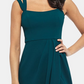 Vestido feminino Xscape Petite com alça dupla, verde, tamanho 8P