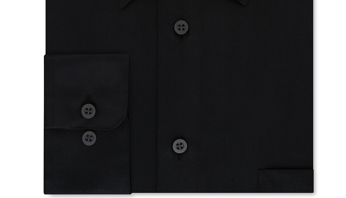 Camisa social masculina Arrow Classic-Fit, preta, tamanho 15-32-33