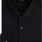 Camisa social masculina Arrow com gola aberta e ajuste ajustado, preta, tamanho 15,5 x 32-33