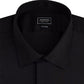 Camisa social masculina Arrow com gola aberta e ajuste ajustado, preta, tamanho 15,5 x 32-33