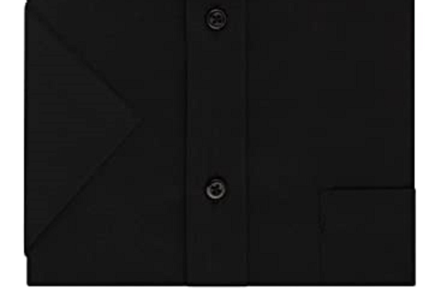 Camisa social masculina Arrow com gola aberta e ajuste ajustado, preta, tamanho 32x33