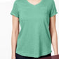 Camisa feminina John Ashford Big And Tall de manga comprida, verde, tamanho pequeno
