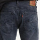 Calça jeans camuflada Levi's 512 Slim Taper masculina, azul, tamanho 36x32