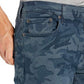 Calça jeans camuflada Levi's 512 Slim Taper masculina, azul, tamanho 36x32