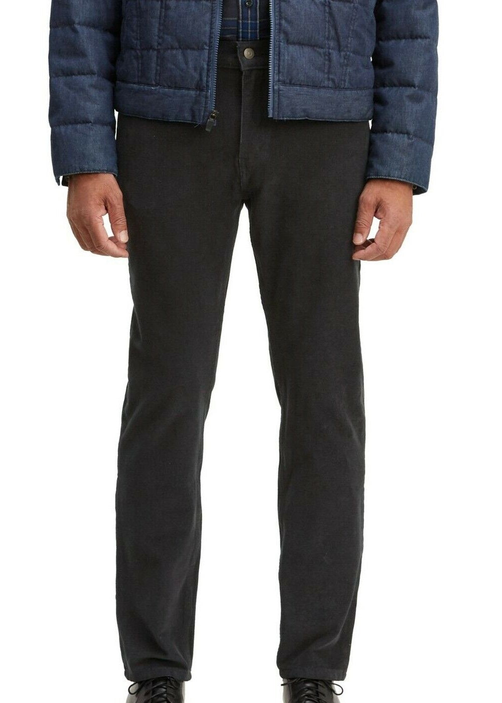 Calça Levi's Masculina 502 Taper Veludo Cotelê Preta Tamanho 29x30