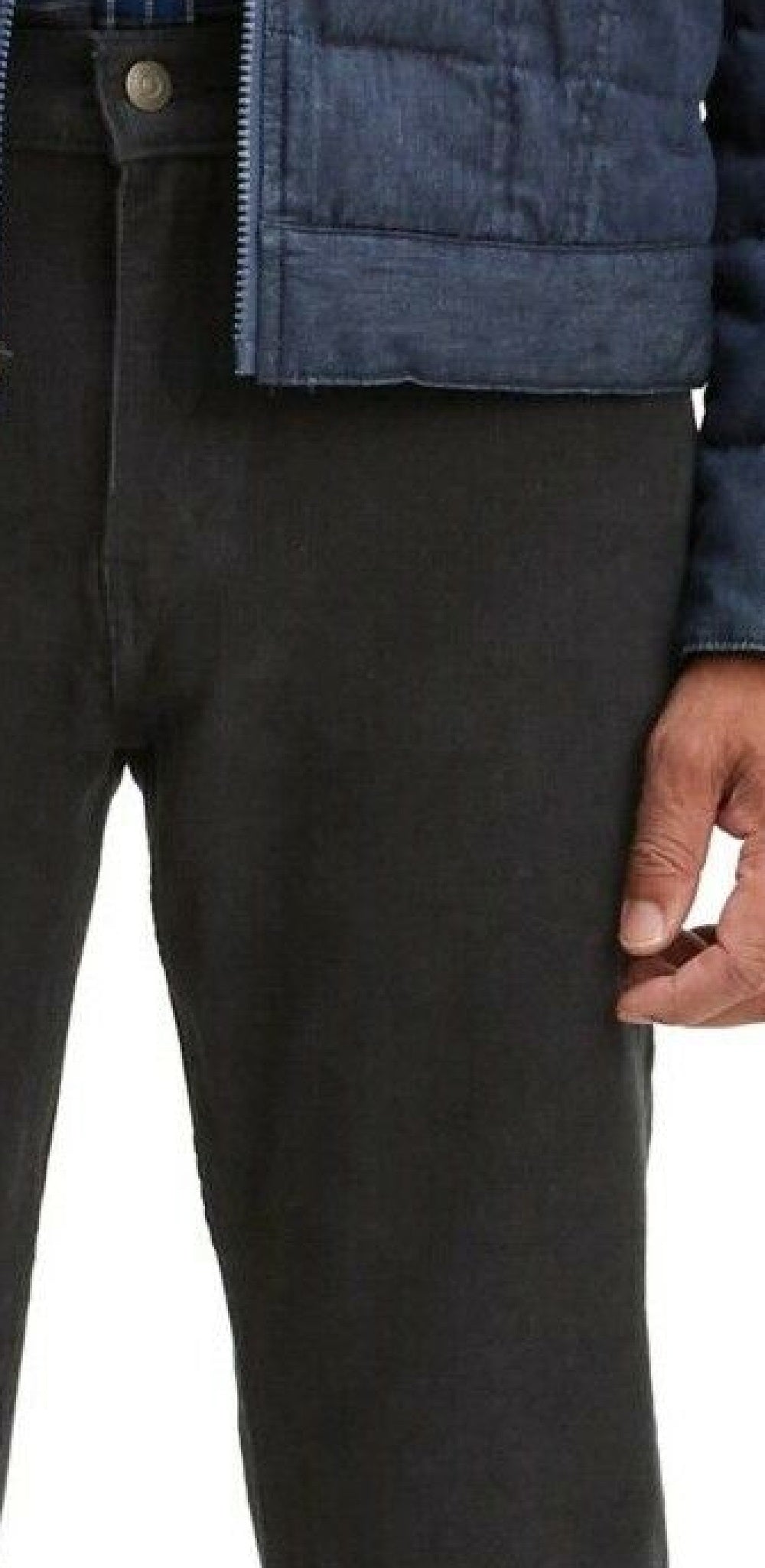 Calça Levi's Masculina 502 Taper Veludo Cotelê Preta Tamanho 34x30
