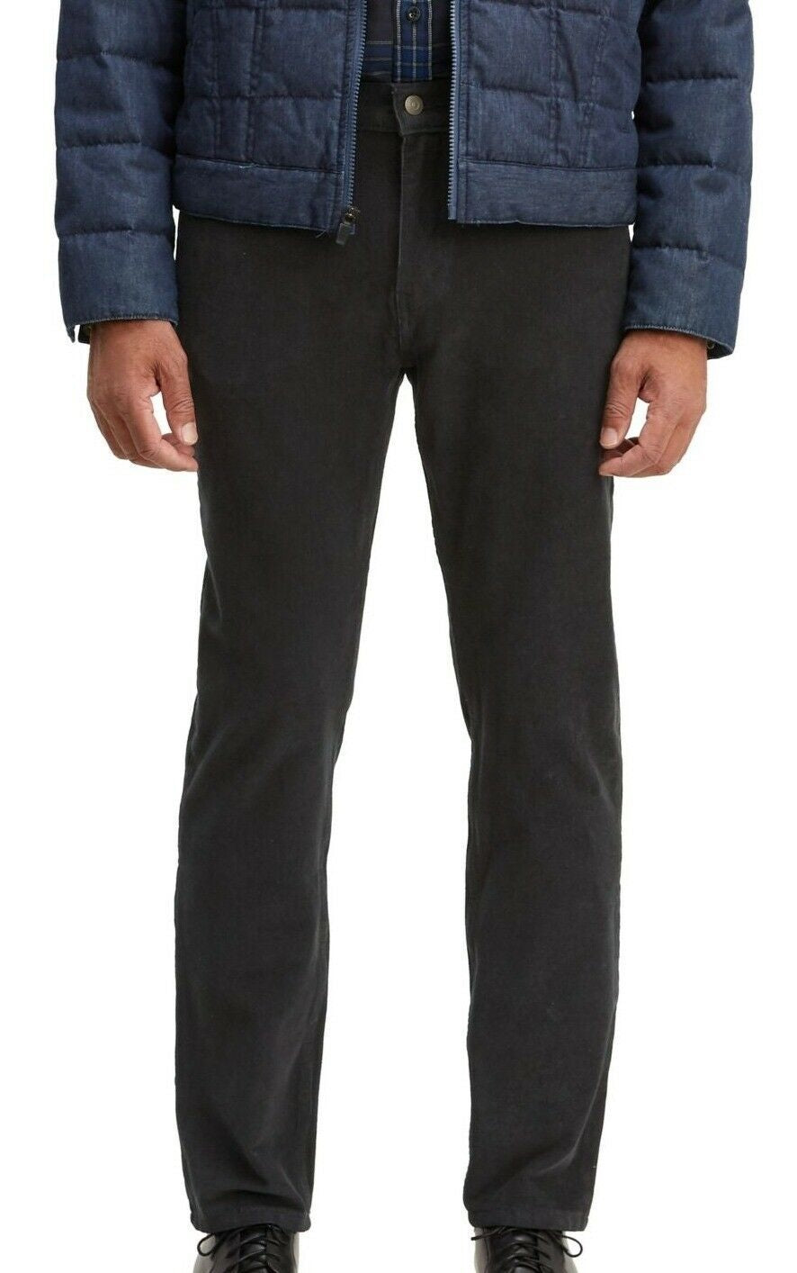 Calça Levi's 502 Taper Veludo Cotelê Masculina Preta Tamanho 29X32
