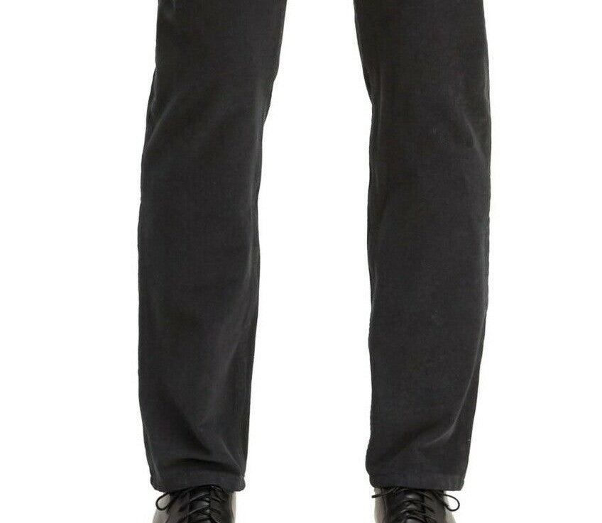 Calça Levi's 502 Taper Veludo Cotelê Masculina Preta Tamanho 29X32