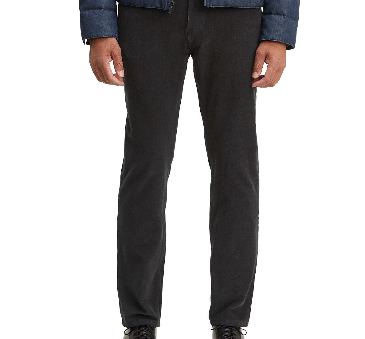 Calça Levi's 502 Taper Veludo Cotelê Masculina Preta Tamanho 31X30