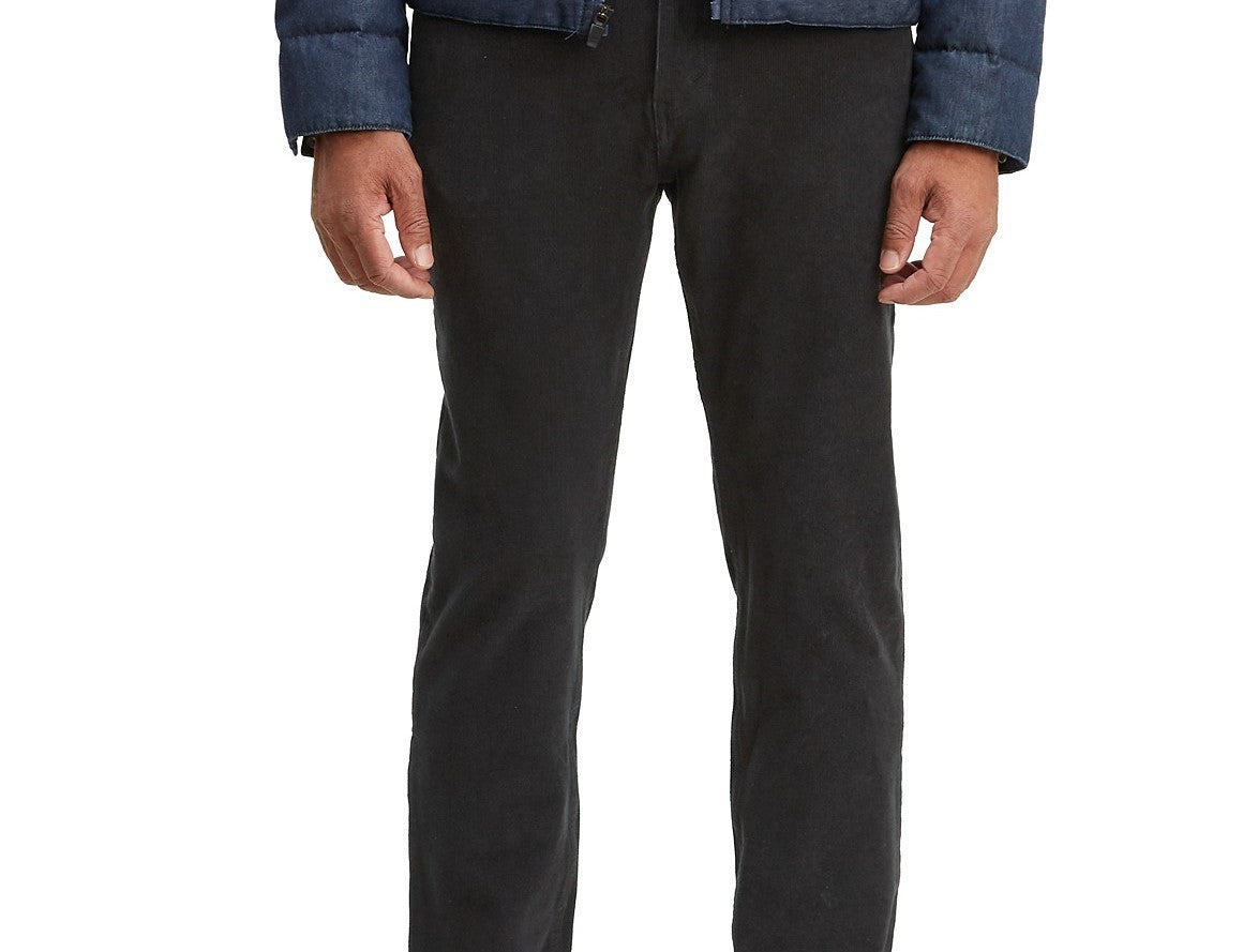 Calça Levi's 502 Taper Veludo Cotelê Masculina Preta Tamanho 31X30