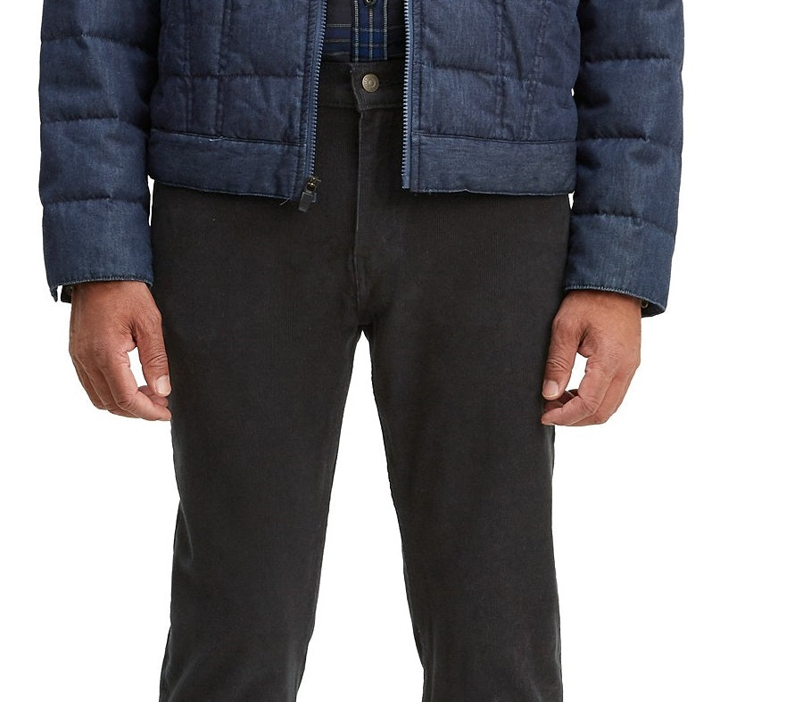 Calça Levi's Masculina 502 Taper Veludo Cotelê Preta Tamanho 34X32