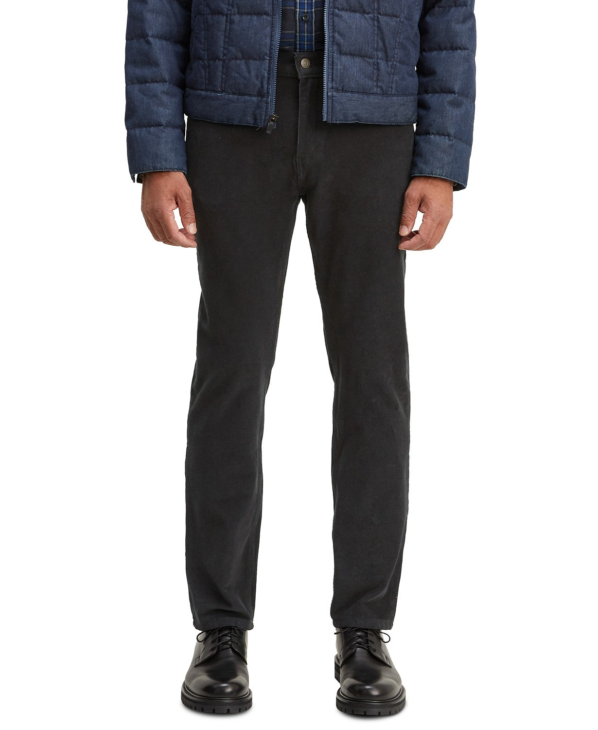 Calça Levi's Masculina 502 Taper Veludo Cotelê Preta Tamanho 38X32