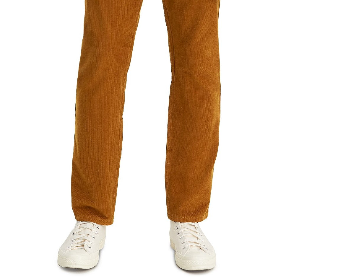 Calça Levi's 502 Taper Veludo Cotelê Masculina Marrom Tamanho 31X30