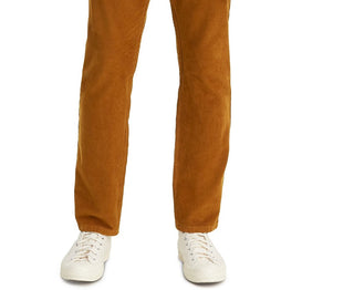 Calça Levi's 502 Taper Veludo Cotelê Masculina Marrom Tamanho 31X30